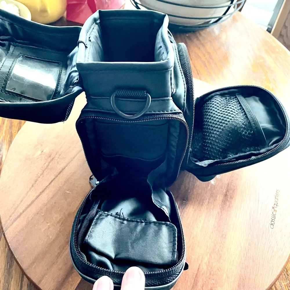 *EUC* Icon Camera Case/Bag w/Multi Compartments & Pockets - Black/Gray - 8” x 8